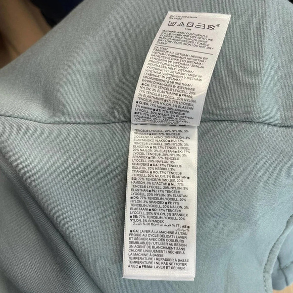 Athleta Eastbound Blazer Minimalist Gray Sage Green Size 16 - Picture 11 of 12